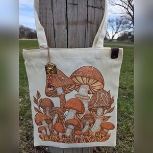 Mooshie Totes + Keychain  Canvas Tote Bag 13x15 NWT